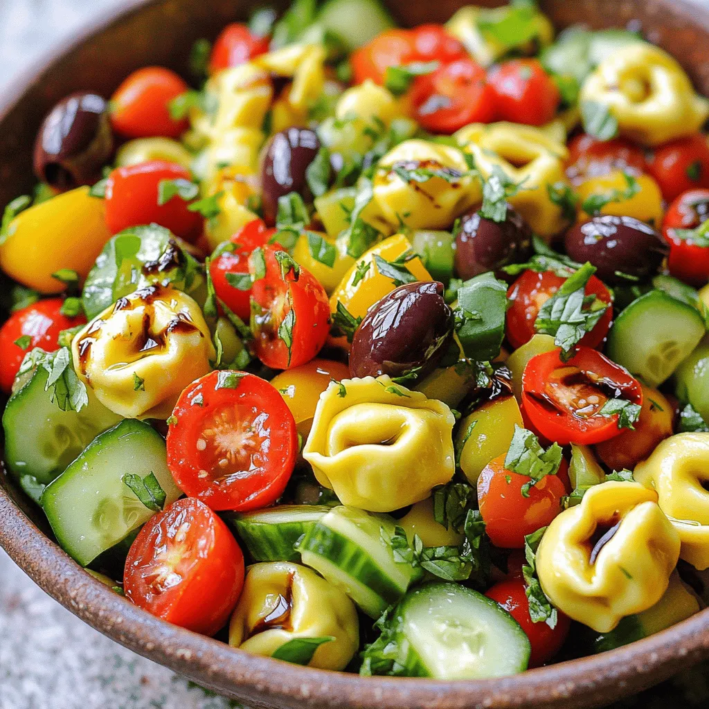 Zesty Tortellini Salad Fresh and Flavorful Delight