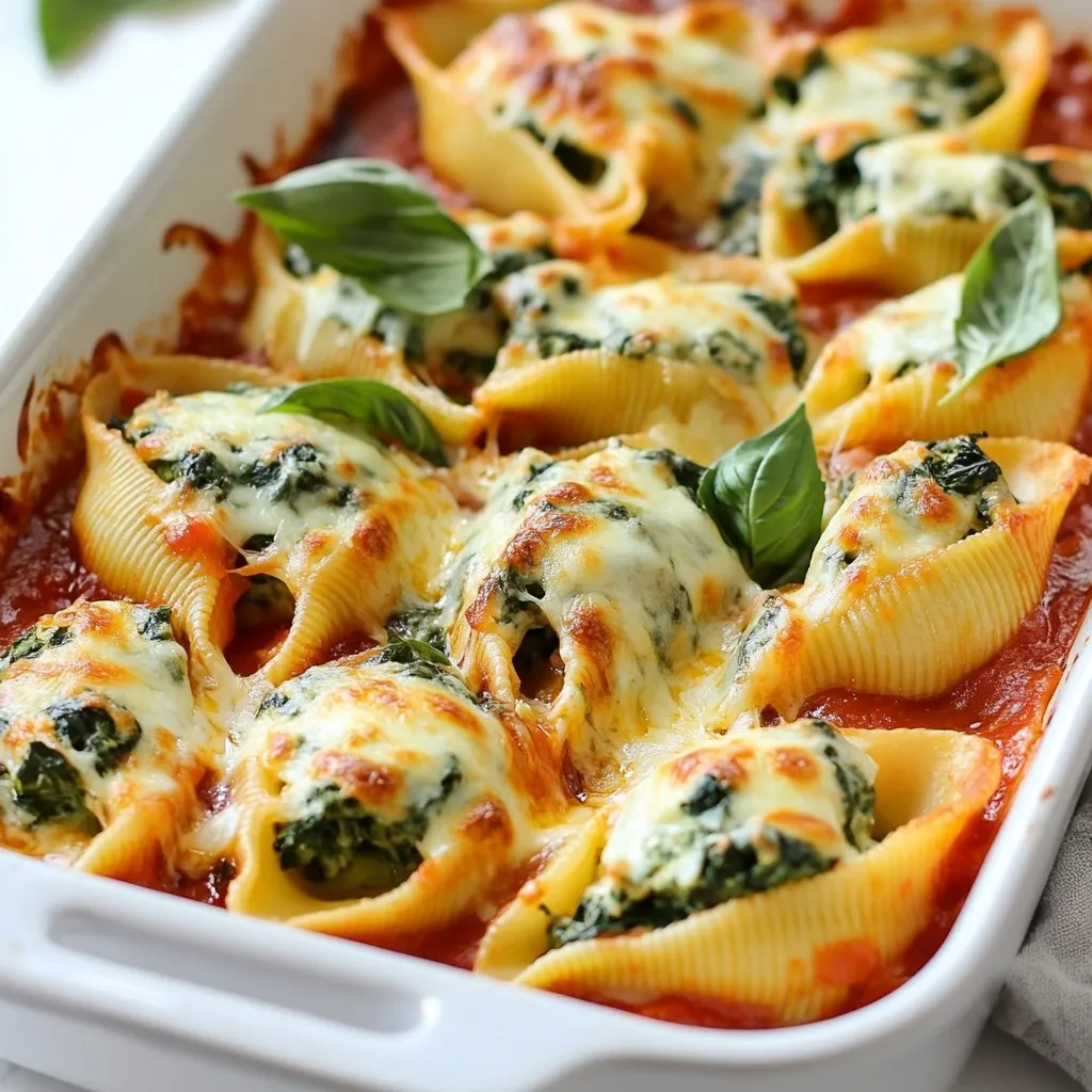 Spinach Ricotta Stuffed Shells Flavorful Dinner Delight