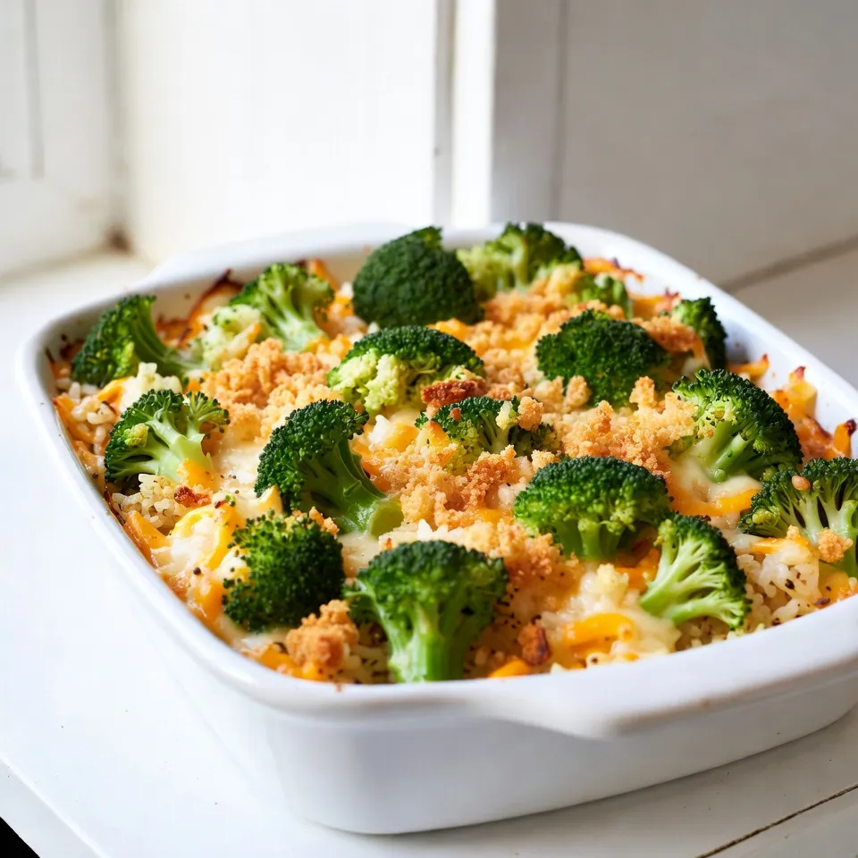 Cheesy Broccoli Rice Casserole Easy Comfort Meal