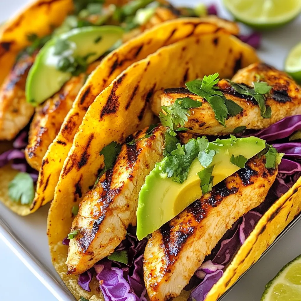 Chili Lime Grilled Chicken Tacos Flavorful Delight