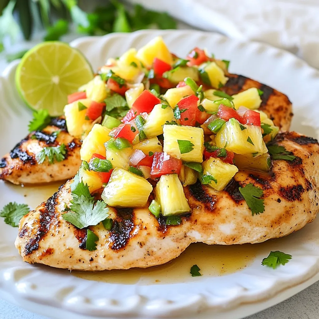 Tropical Pineapple Salsa Chicken Quick and Tasty Meal