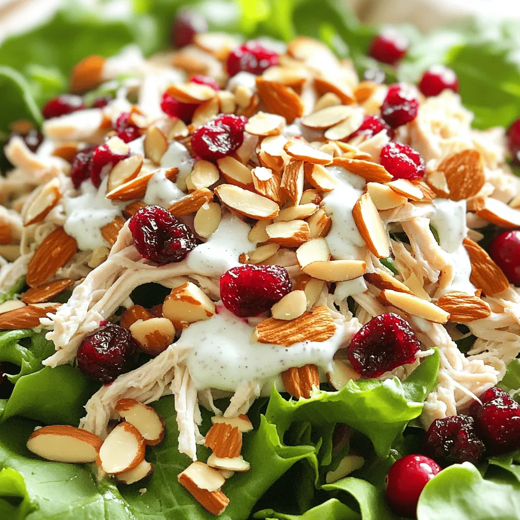 Cranberry Almond Chicken Salad Fresh and Flavorful Dish