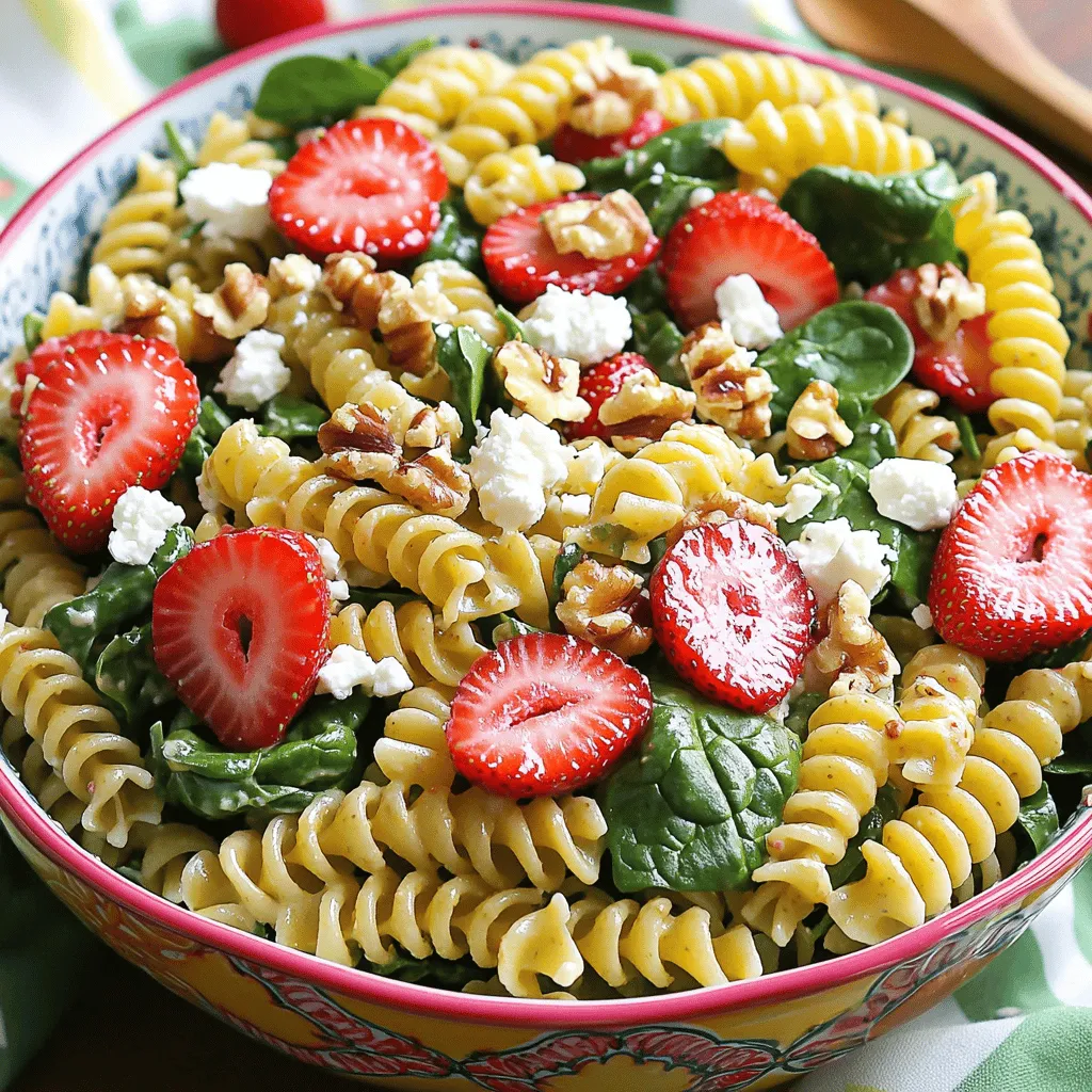 Strawberry Spinach Pasta Salad Fresh and Flavorful Meal