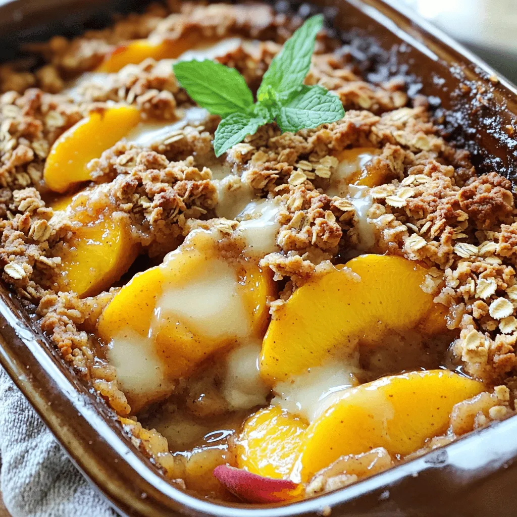 Peach Oat Crisp Easy and Delicious Dessert Recipe