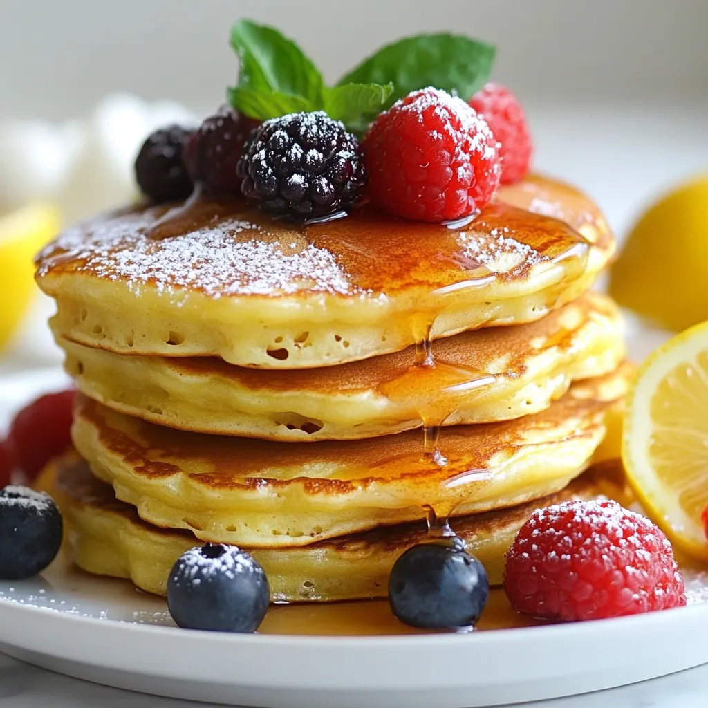 Lemon Ricotta Pancakes Fluffy and Flavorful Delight