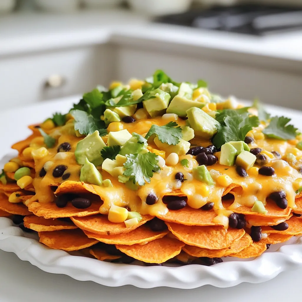 Sweet Potato Nachos Air Fryer Crunchy Delight
