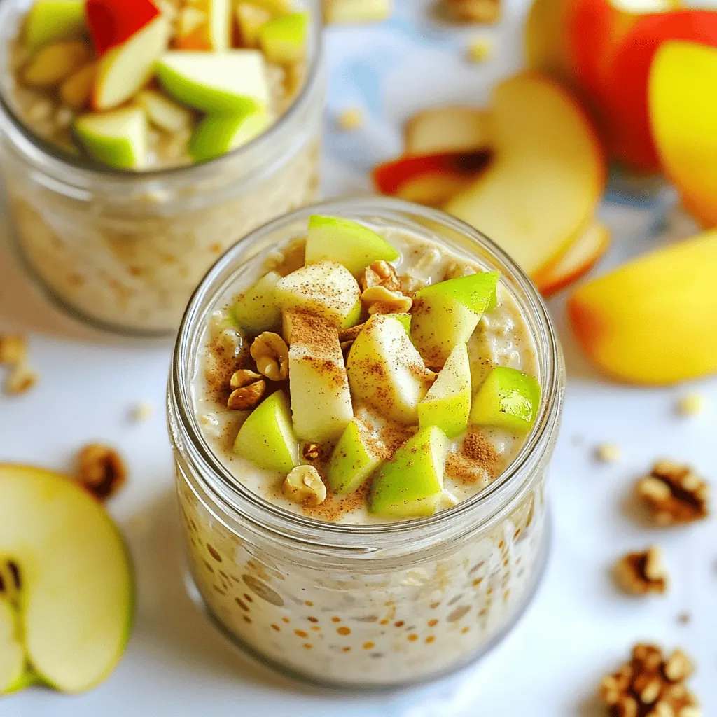 Apple Cinnamon Overnight Oats Tasty and Easy Meal