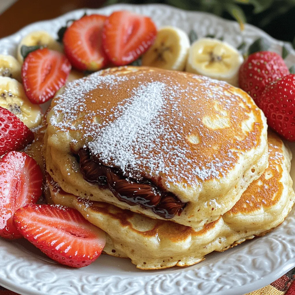 Nutella Stuffed Pancakes Fluffy and Delicious Treat