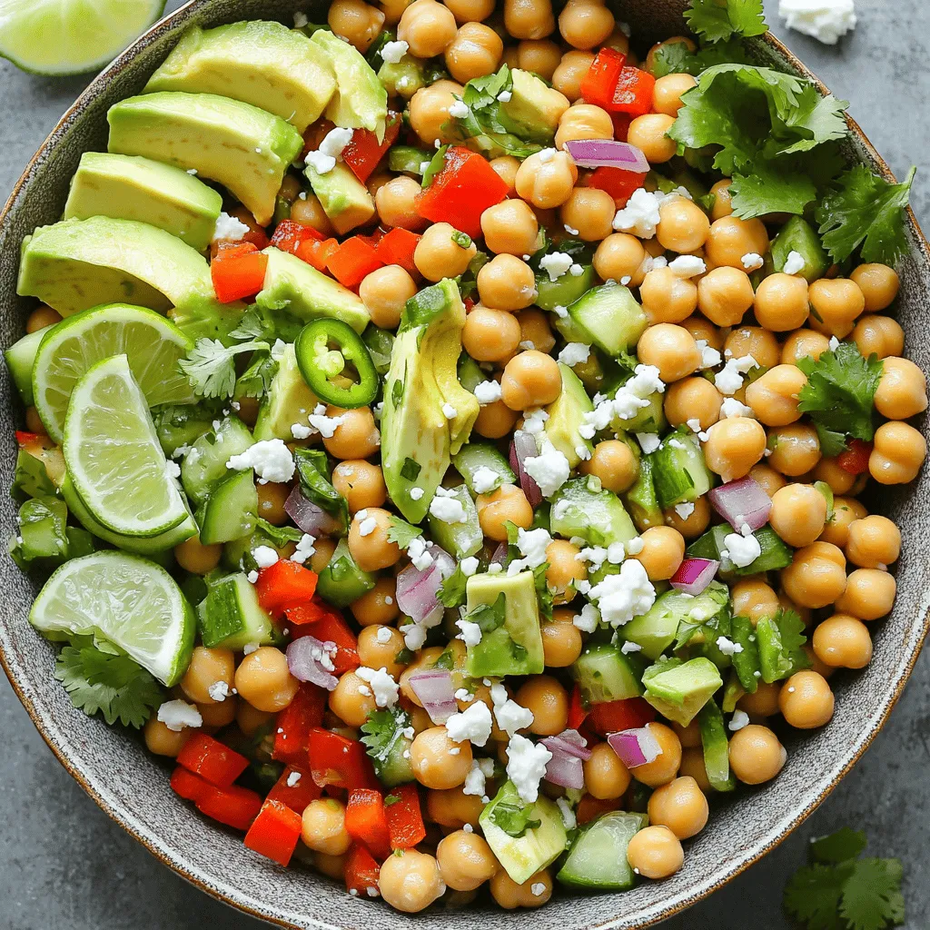 Spicy Chickpea Salad Fresh and Flavorful Delight