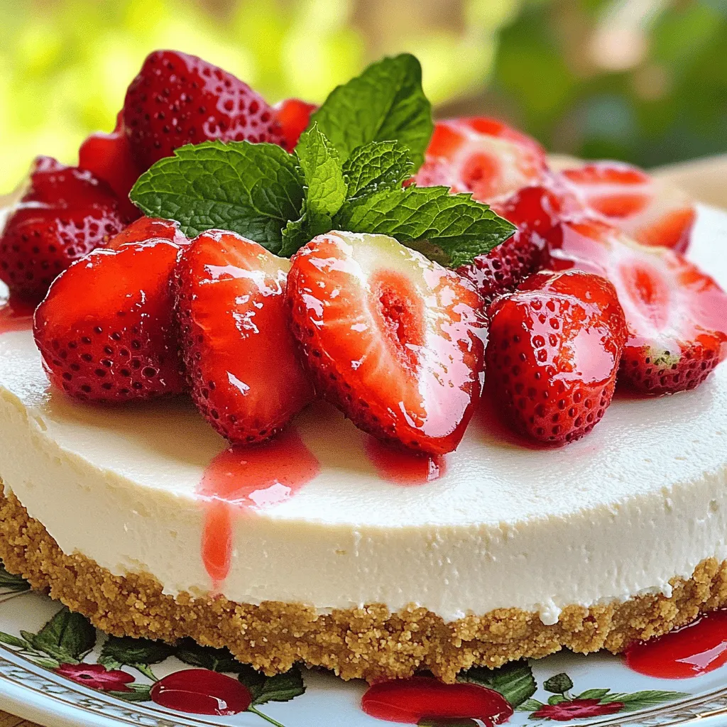 No-Bake Strawberry Cheesecake Delightful and Easy Treat