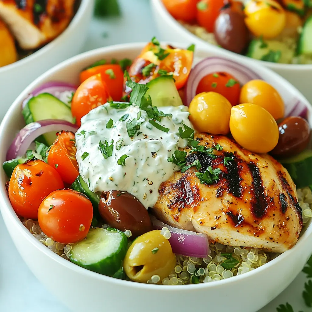 Greek Chicken Gyro Bowls Flavorful Easy Meal Prep