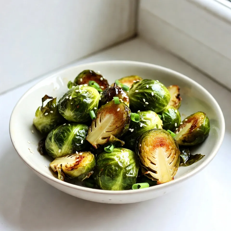 Sriracha Honey Glazed Brussels Sprouts Irresistible Side