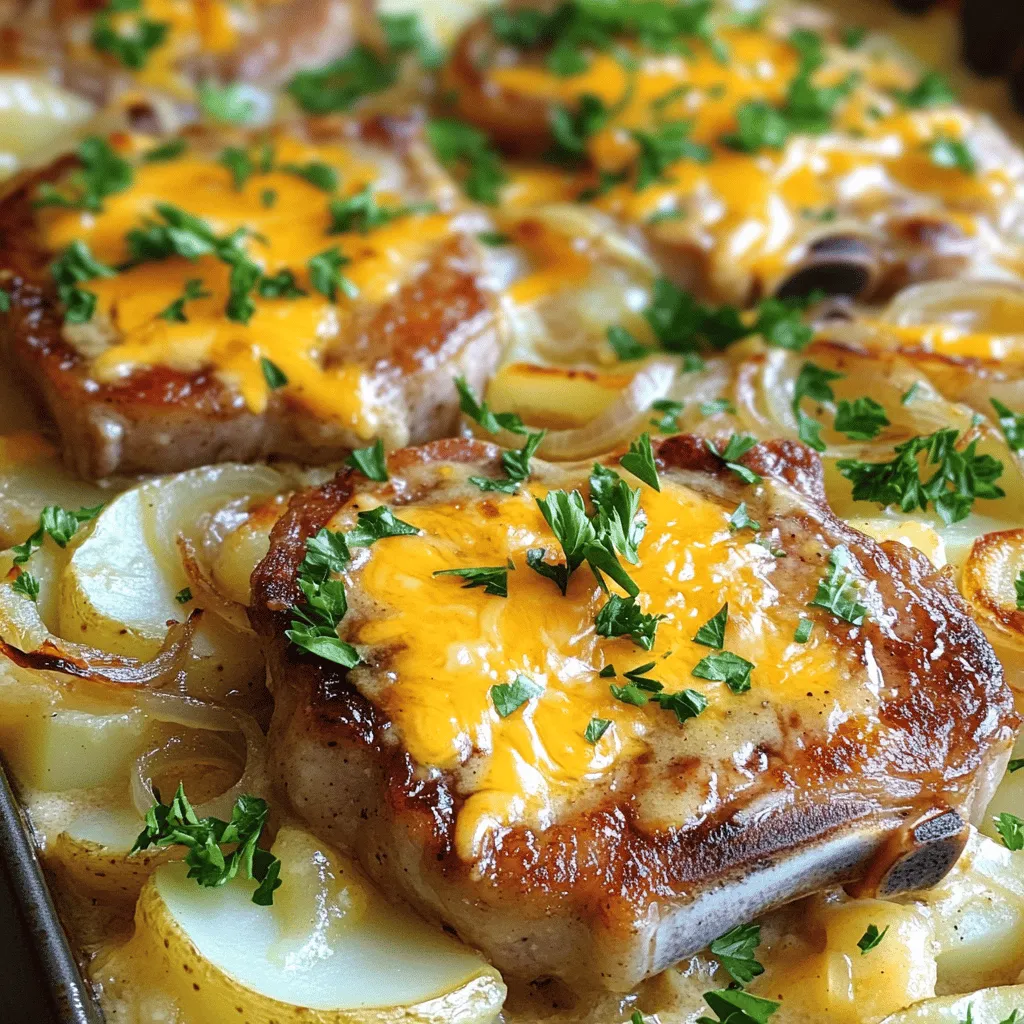 Pork Chops and Potatoes Casserole Delightful Recipe