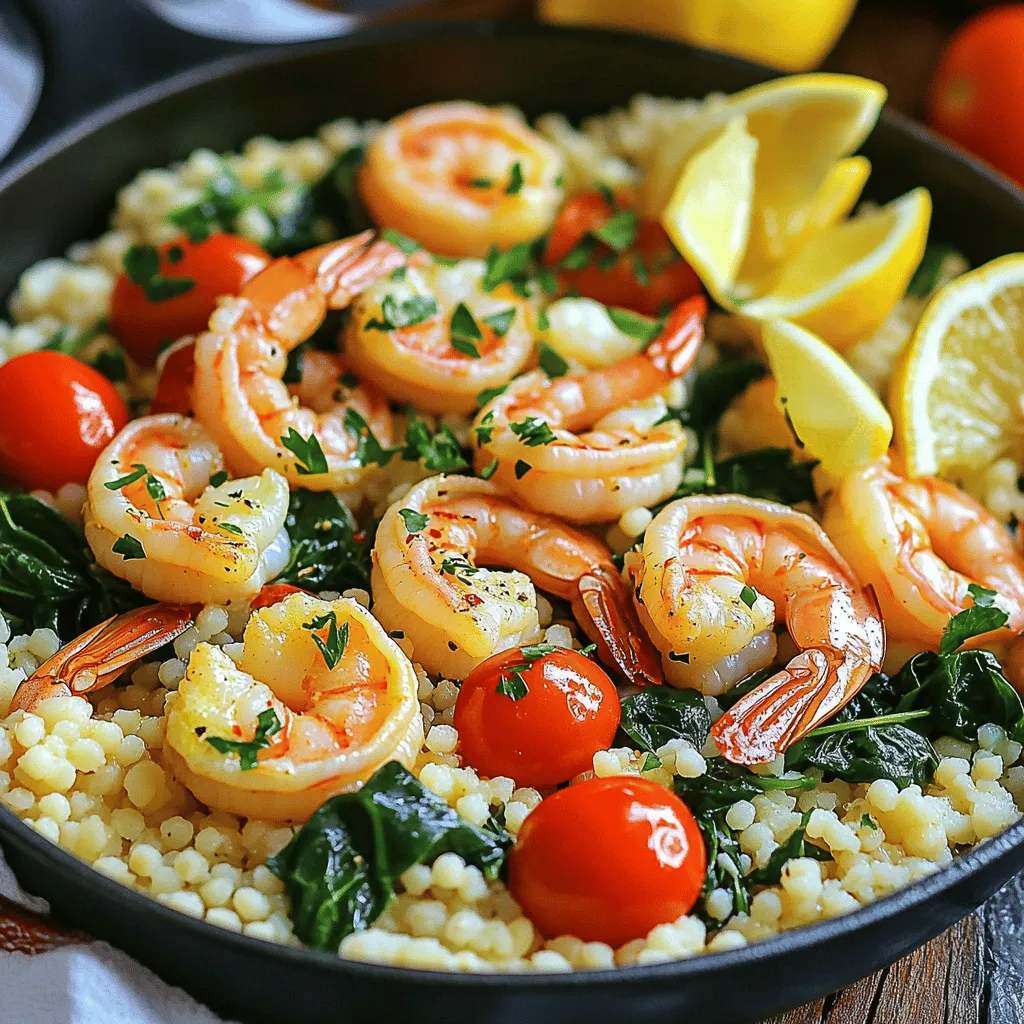 Minute Garlic Butter Shrimp Couscous Skillet Delight