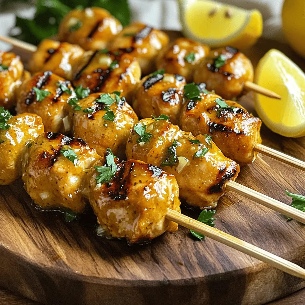 Grilled Chicken Bites with Garlic Sauce Delight
