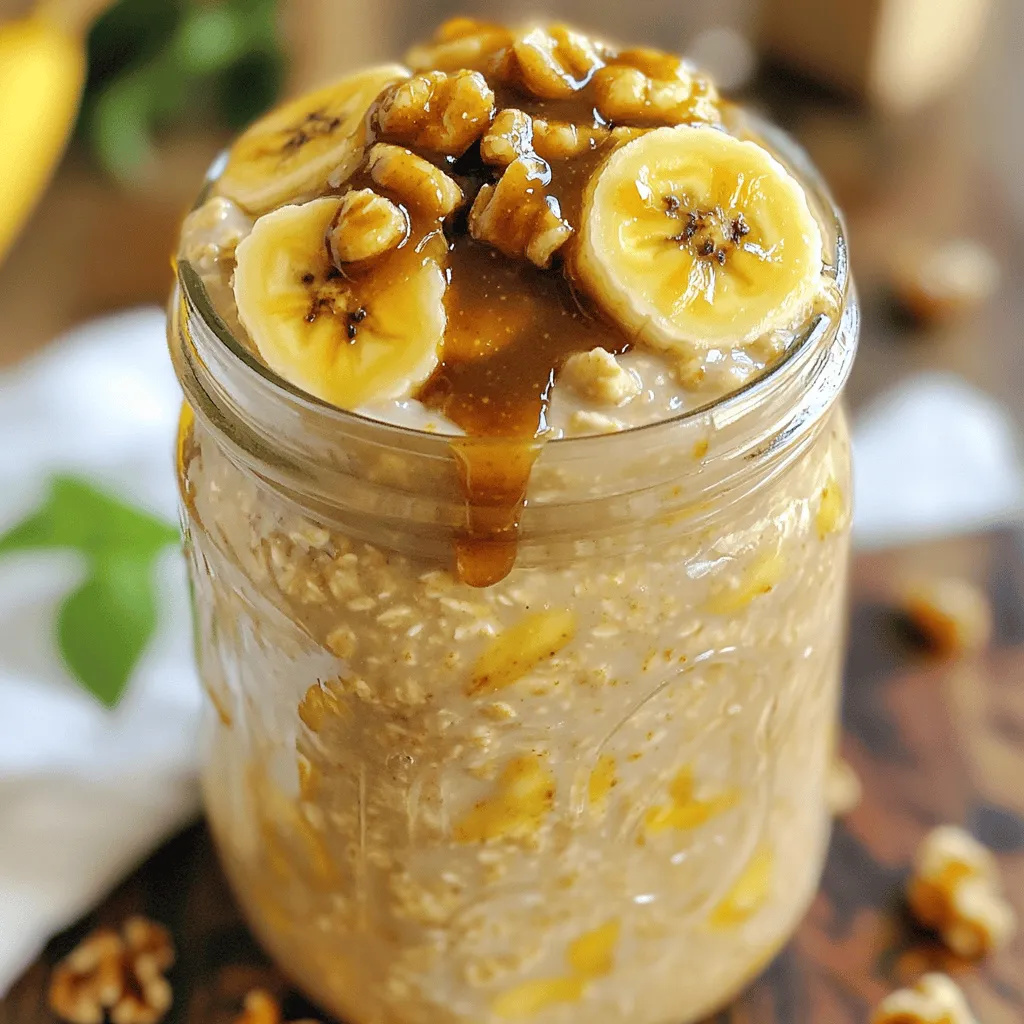 Banana Foster Overnight Oats Creamy and Simple Recipe