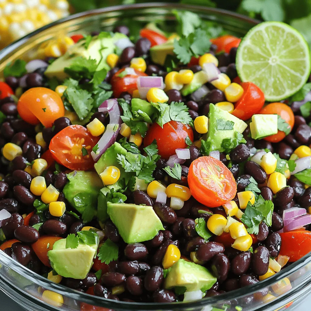 Zesty Black Bean Salad Vibrant and Flavorful Dish