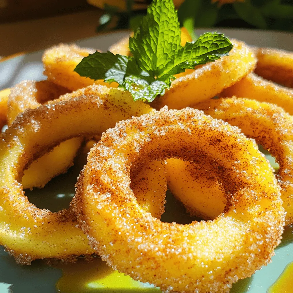 Air Fryer Cinnamon Sugar Apple Rings Crispy Delight