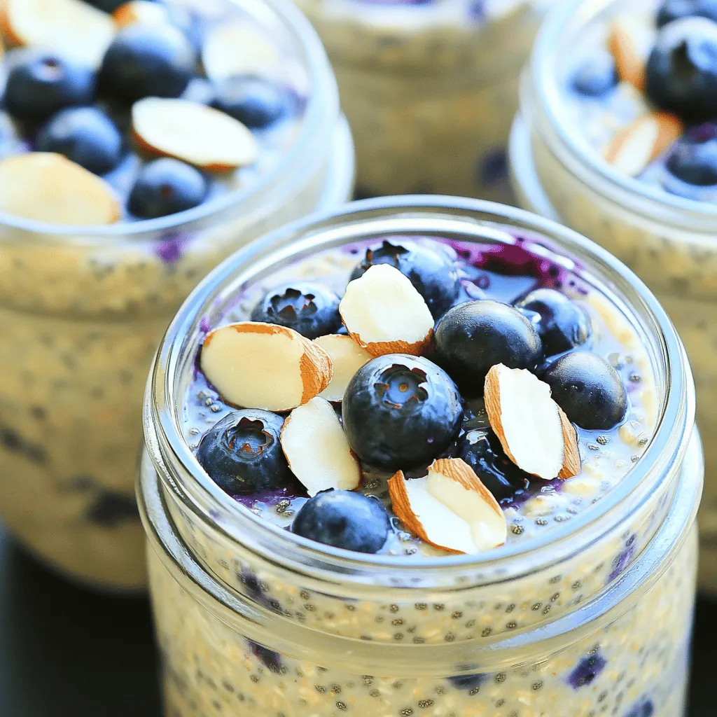 Blueberry Chia Overnight Oats Tasty and Easy Recipe