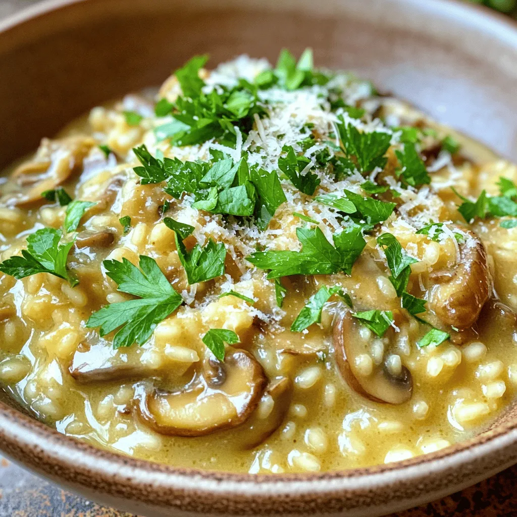 Creamy Mushroom Risotto Simple and Savory Recipe