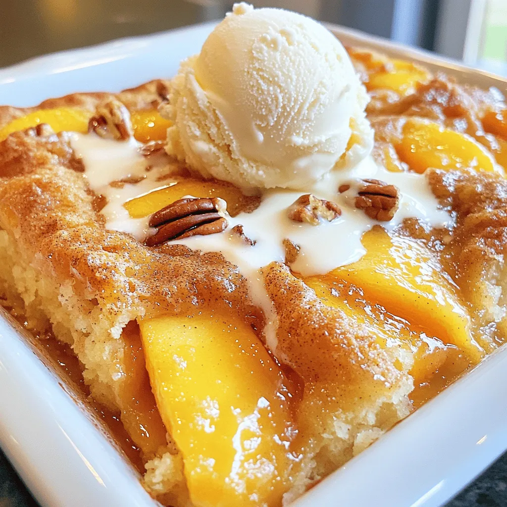 Peach Cobbler Dump Cake Easy and Delicious Recipe