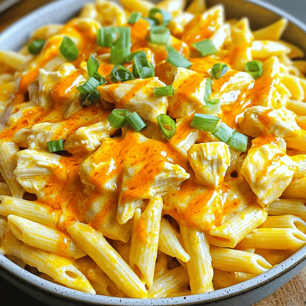 Cheesy Buffalo Chicken Pasta Quick and Flavorful Meal
