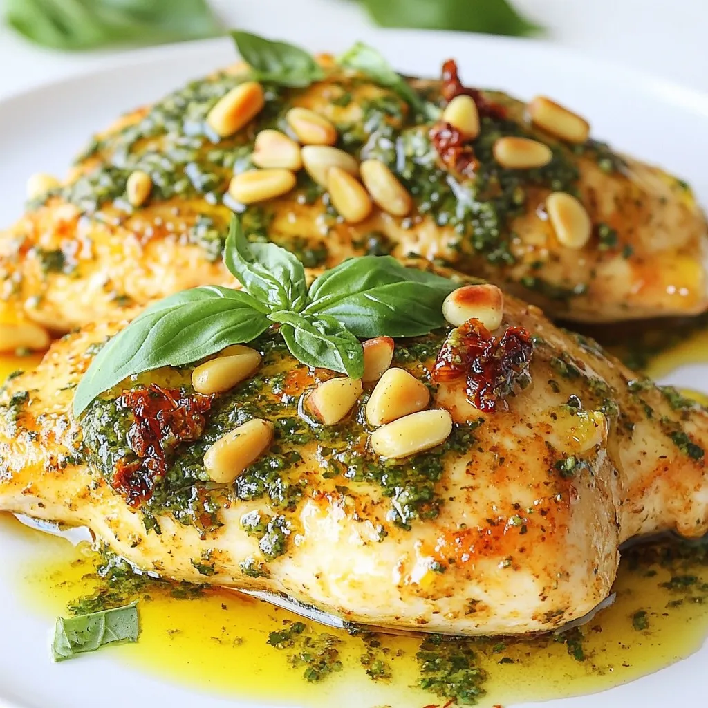 Sun-Dried Tomato Pesto Chicken Flavorful and Juicy Meal