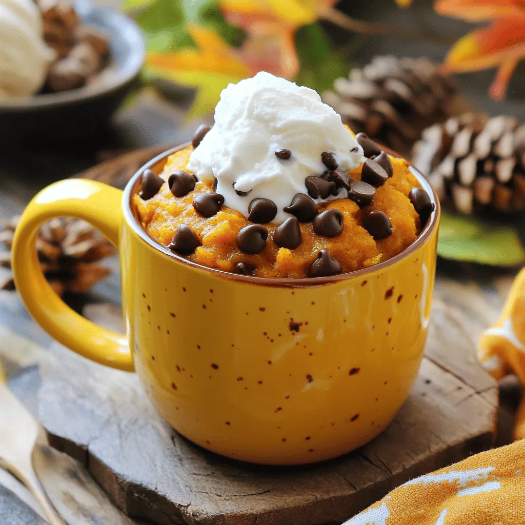 Chocolate Chip Pumpkin Mug Cake Simple and Quick Treat