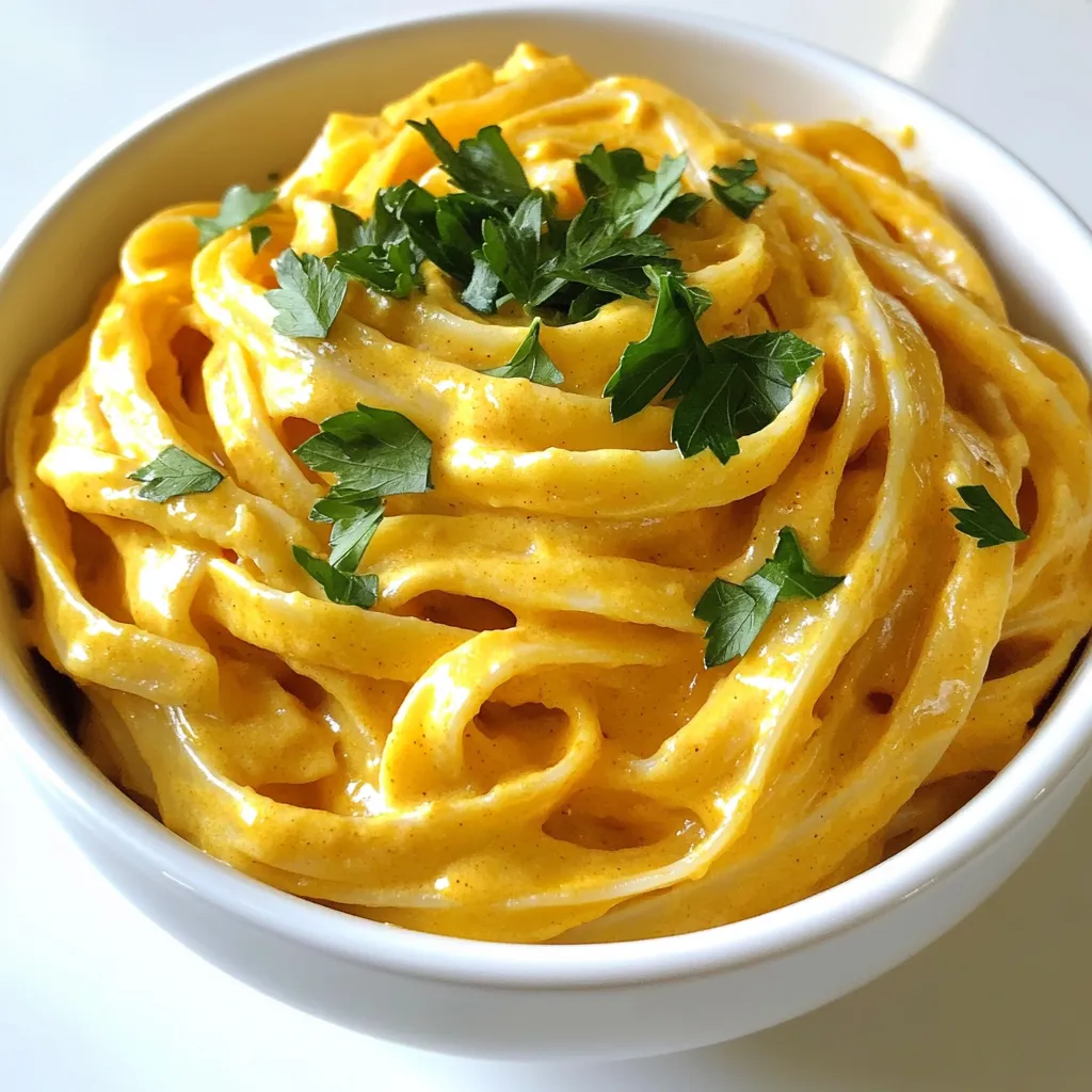 Creamy Pumpkin Alfredo Pasta Slow Cooker Delight