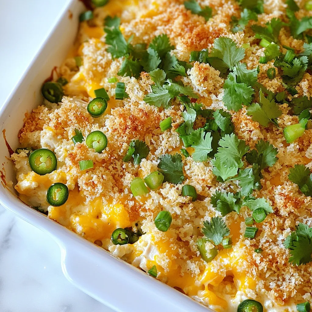 Jalapeño Popper Chicken Casserole Flavorful Delight