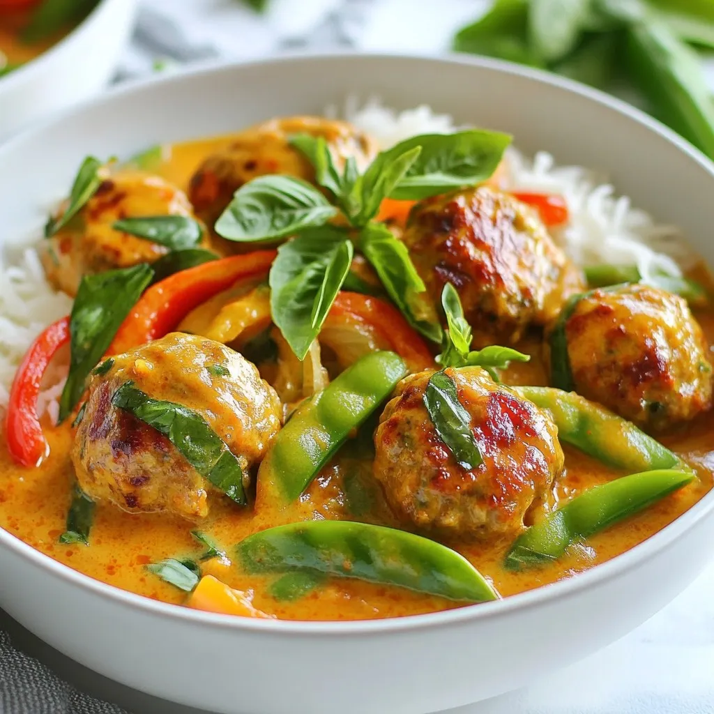 Thai Red Curry Meatballs Flavorful and Simple Recipe