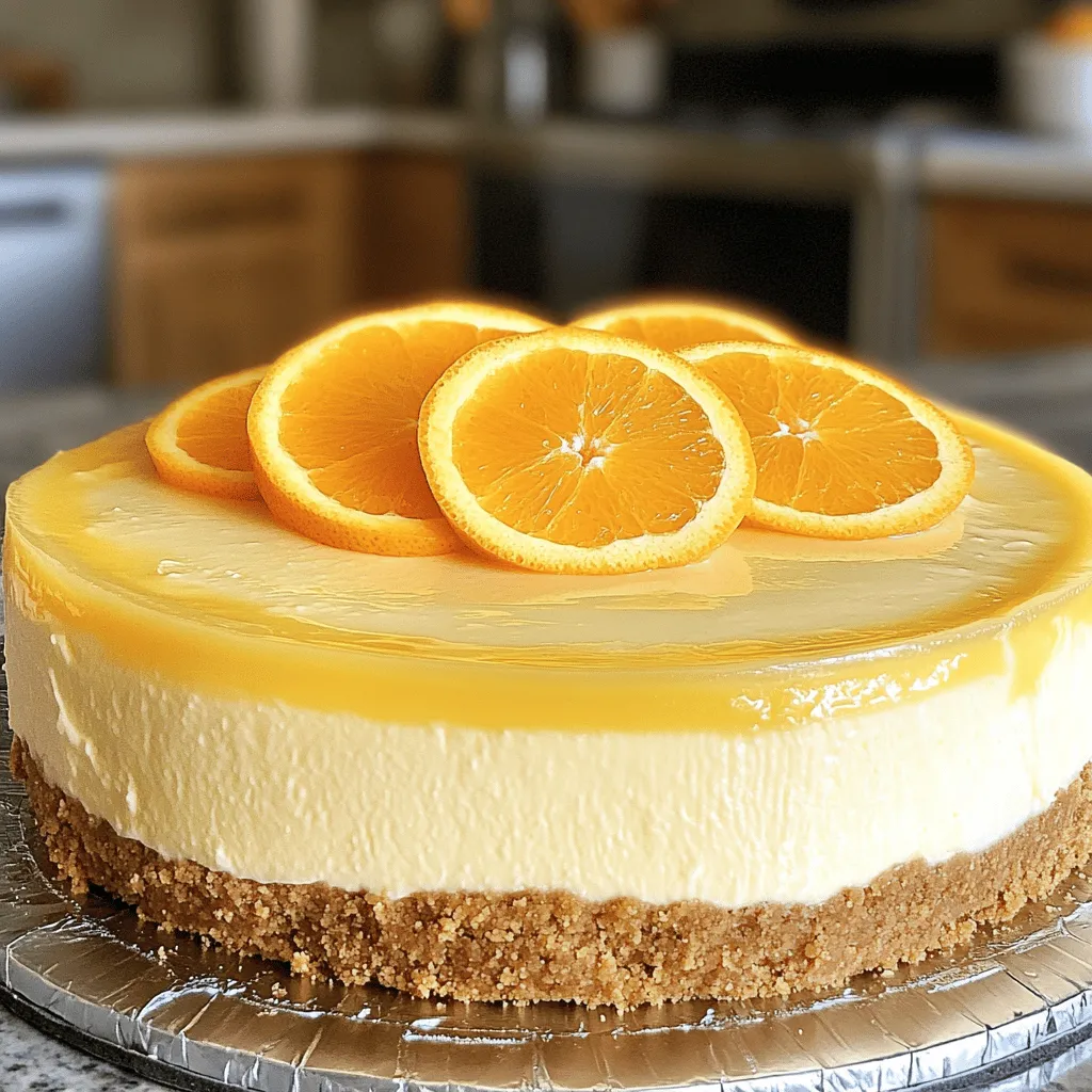 No-Bake Orange Creamsicle Cheesecake Simple Delight