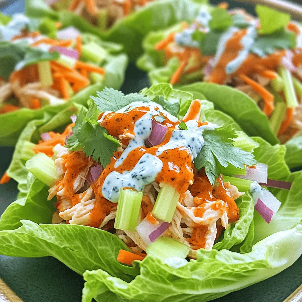 Buffalo Chicken Lettuce Wraps Simple and Flavorful Meal