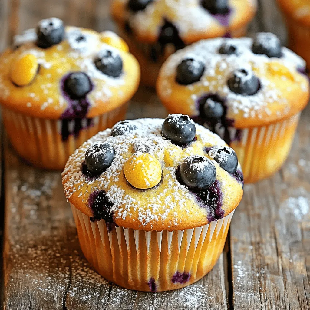 Lemon Blueberry Muffins Simple and Tasty Delight