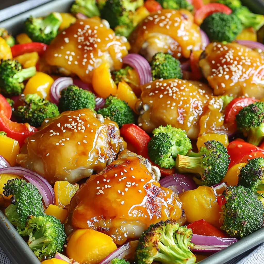 Sheet-Pan Orange Glazed Chicken and Veggies Delight