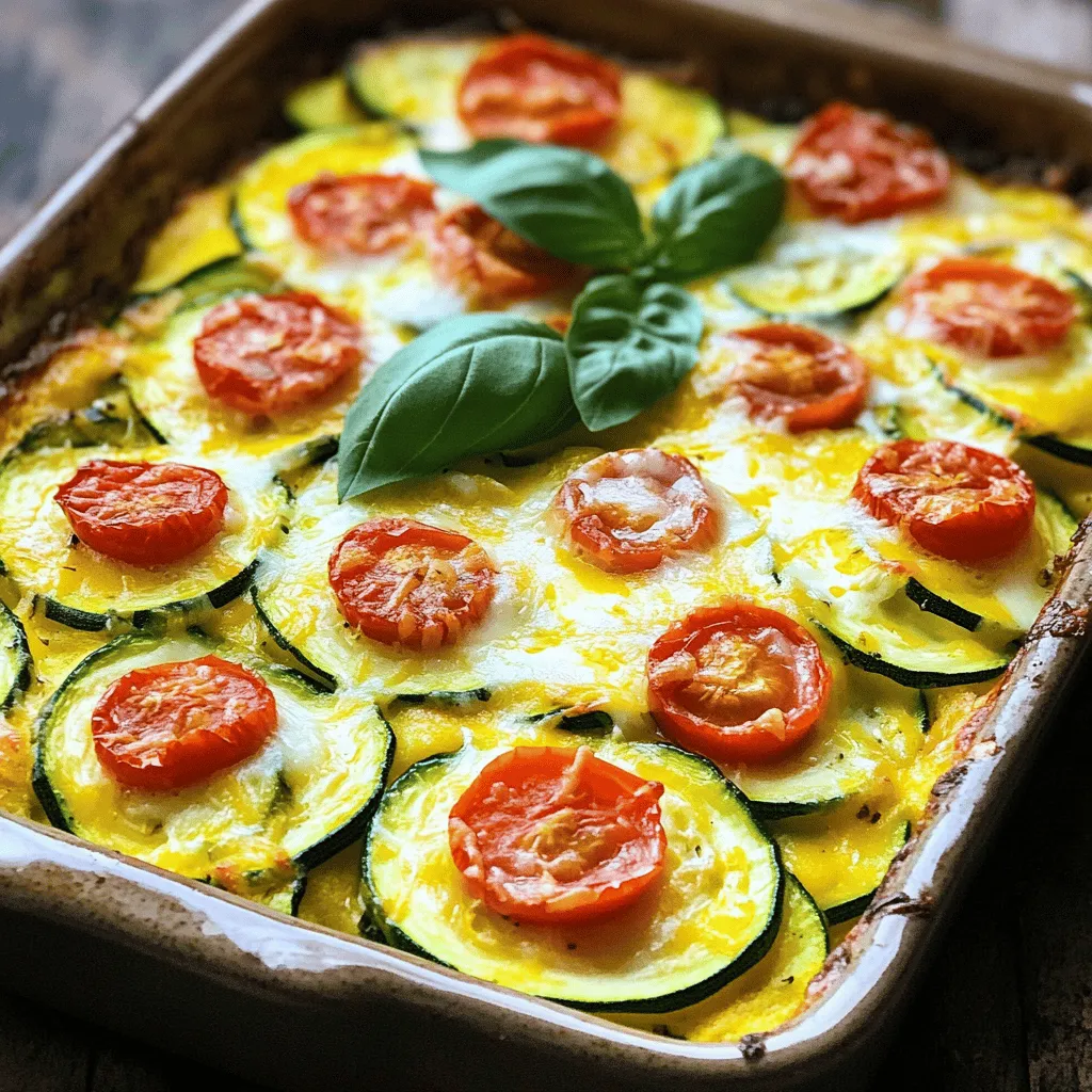 Zucchini and Tomato Breakfast Casserole Delight