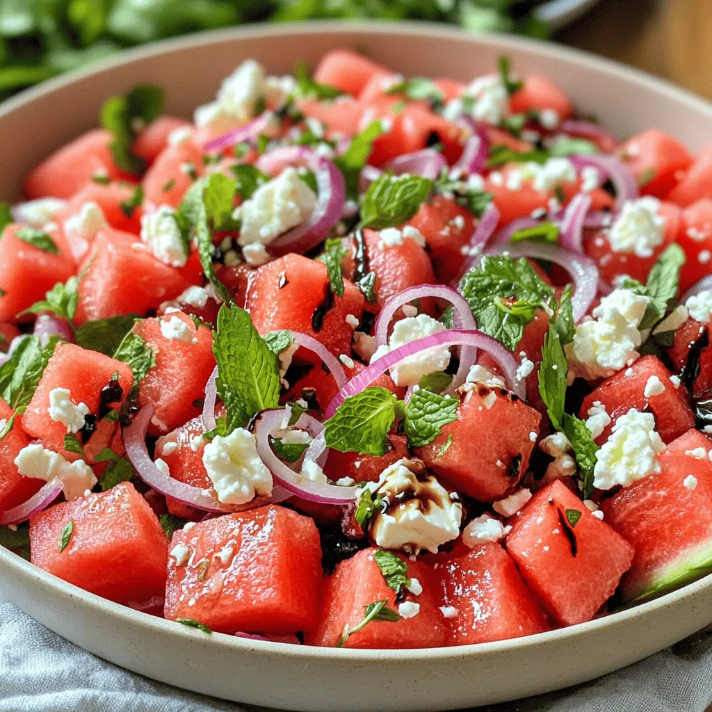 Fresh Watermelon Salad Delightful and Simple Recipe