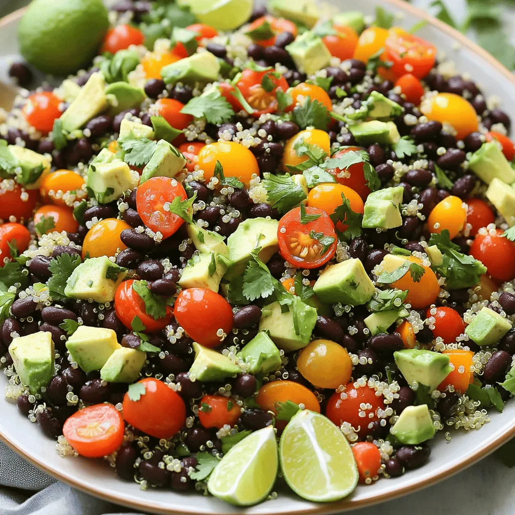 Zesty Quinoa Black Bean Salad Flavorful and Healthy Dish