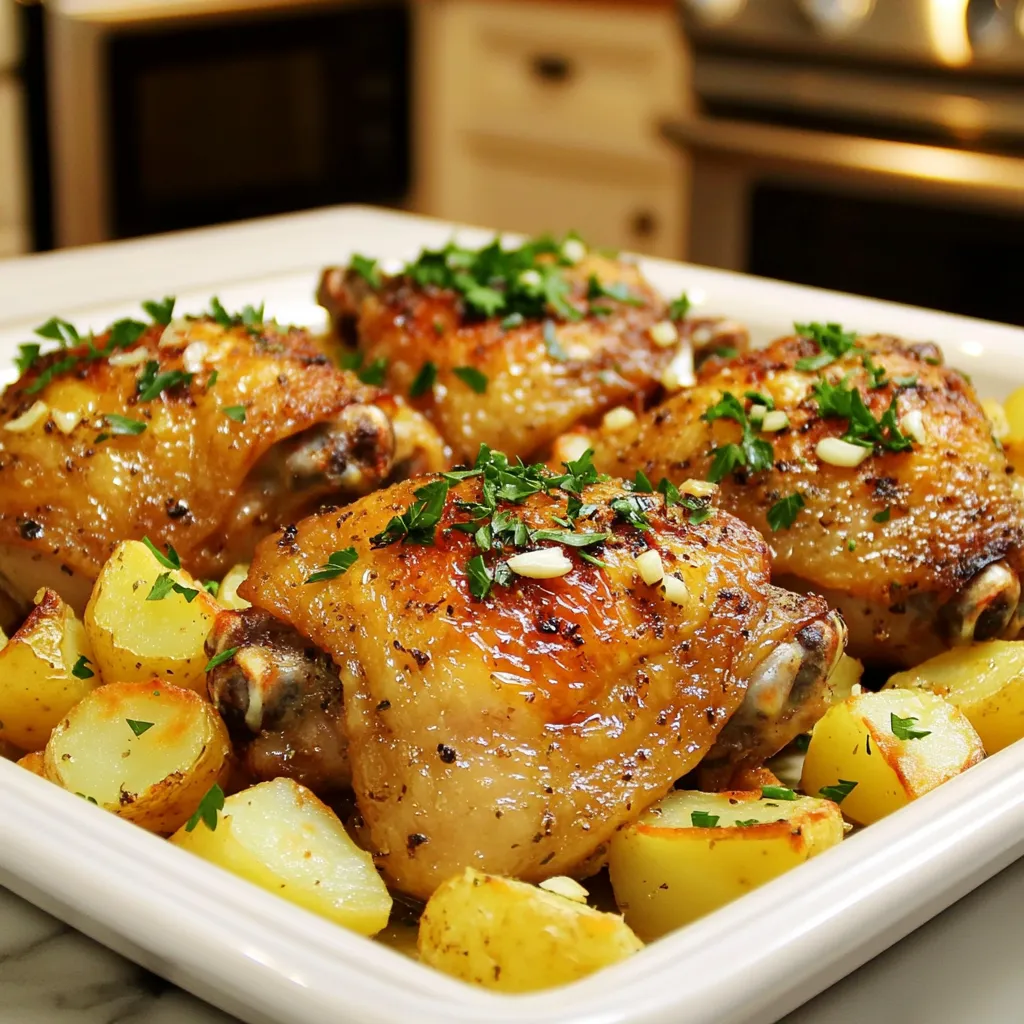 Garlic Herb Chicken and Potatoes Sheet Pan Delight