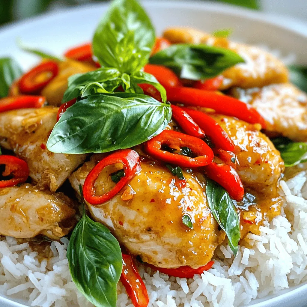 Spicy Thai Basil Chicken Flavorful and Easy Recipe