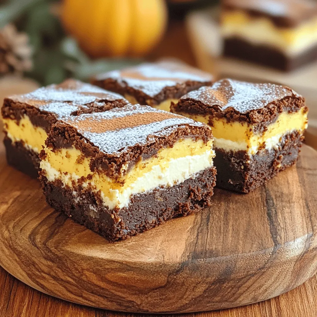 Pumpkin Cream Cheese Brownies Irresistible Dessert Treat