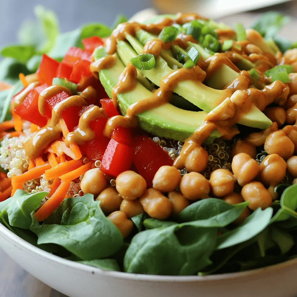 Spicy Peanut Chickpea Buddha Bowl Nutritious Delight