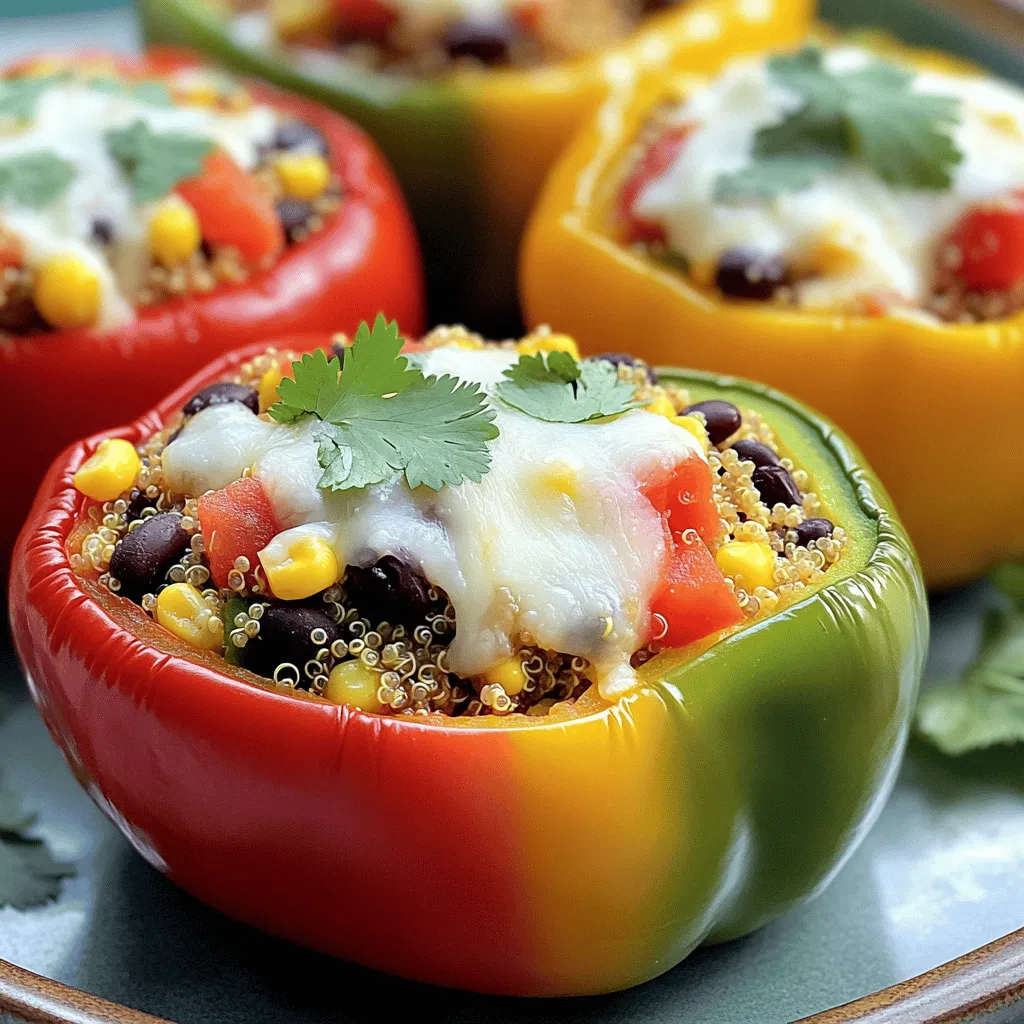 Stuffed Bell Peppers with Quinoa Flavorful Delight
