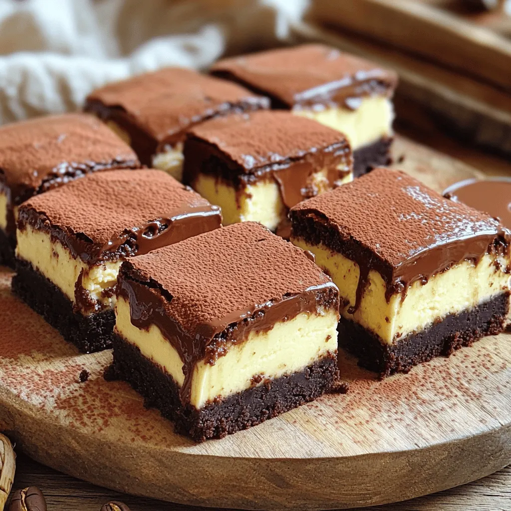 Mocha Brownie Cheesecake Bars Rich and Creamy Treat
