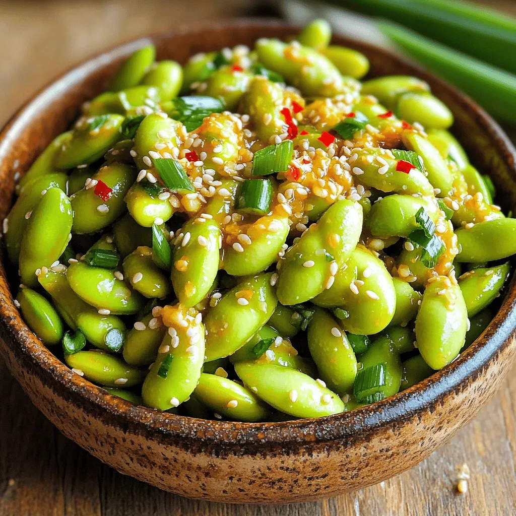 Spicy Garlic Edamame Flavorful and Healthy Snack