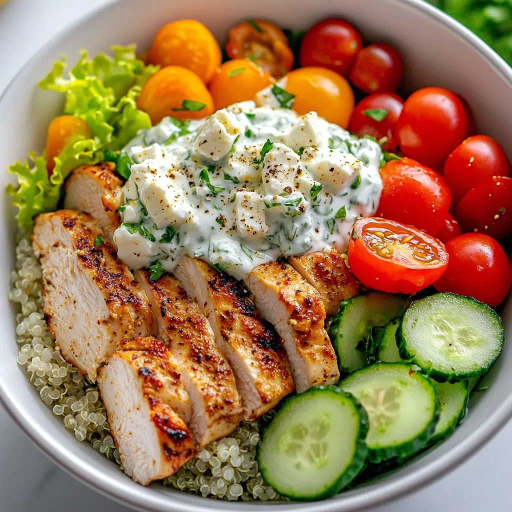 Chicken Gyro Bowls with Tzatziki Fresh Flavor Boost