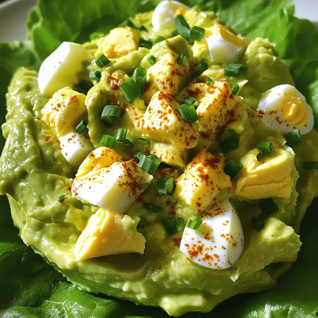 Avocado Egg Salad Refreshing and Healthy Meal Idea