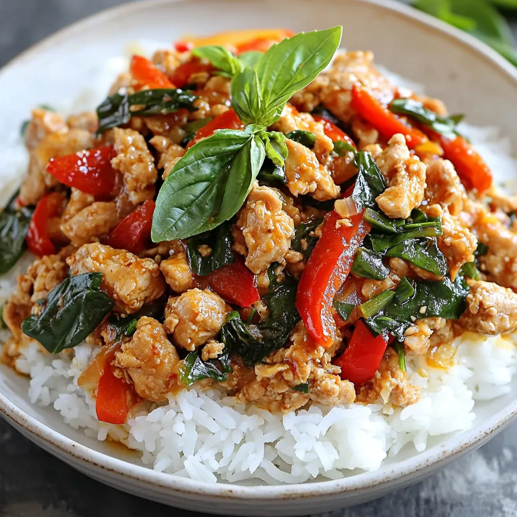 Thai Basil Ground Chicken Flavorful Quick Recipe