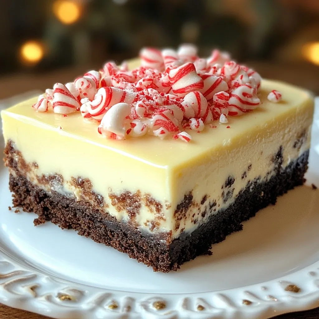 Peppermint Brownie Cheesecake Rich and Creamy Delight