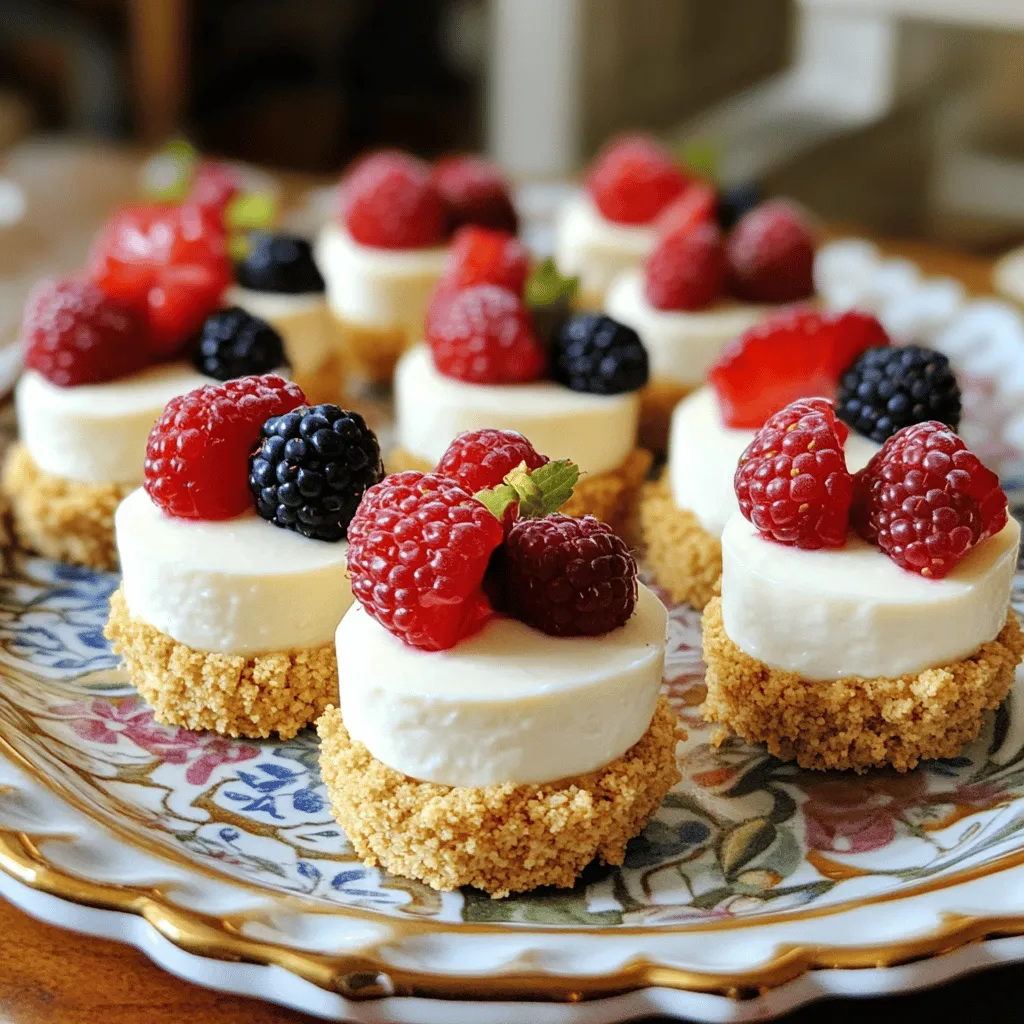 No-Bake Cheesecake Bites Simple Dessert Delight
